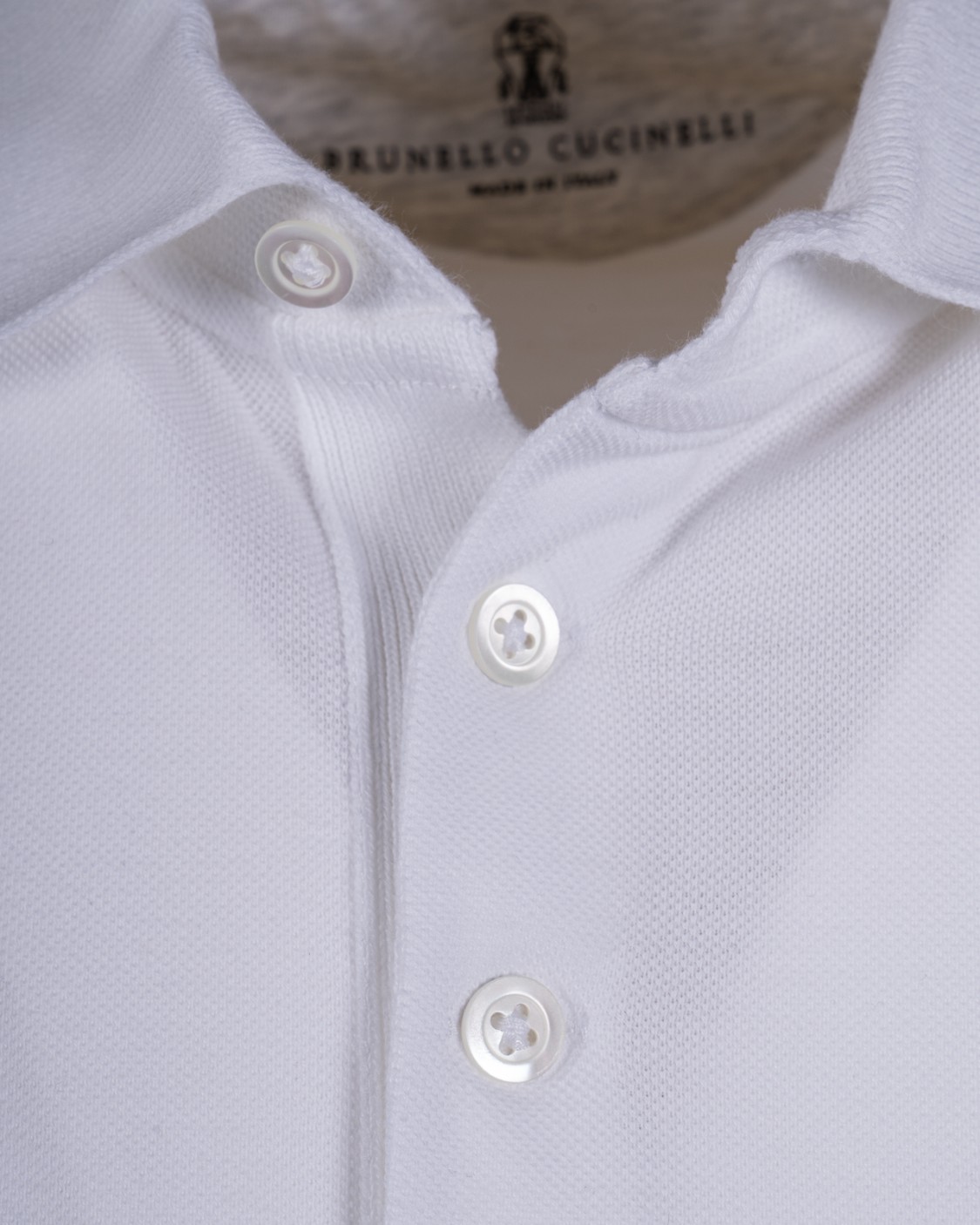 shop BRUNELLO CUCINELLI  Polo: Brunello Cucinelli polo in cotone piquè.
Abbottonatura frontale parziale.
Dettaglio logo frontale.
Composizione: 100% cotone.
Made in Italy.. ME8548788-CK640 number 7657224